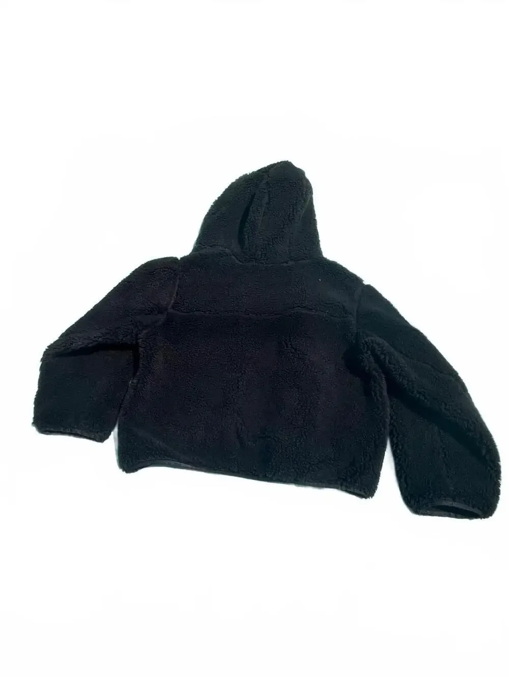 Coach TNL Sherpa Zip Jacket Black Womens XL NWT cozy